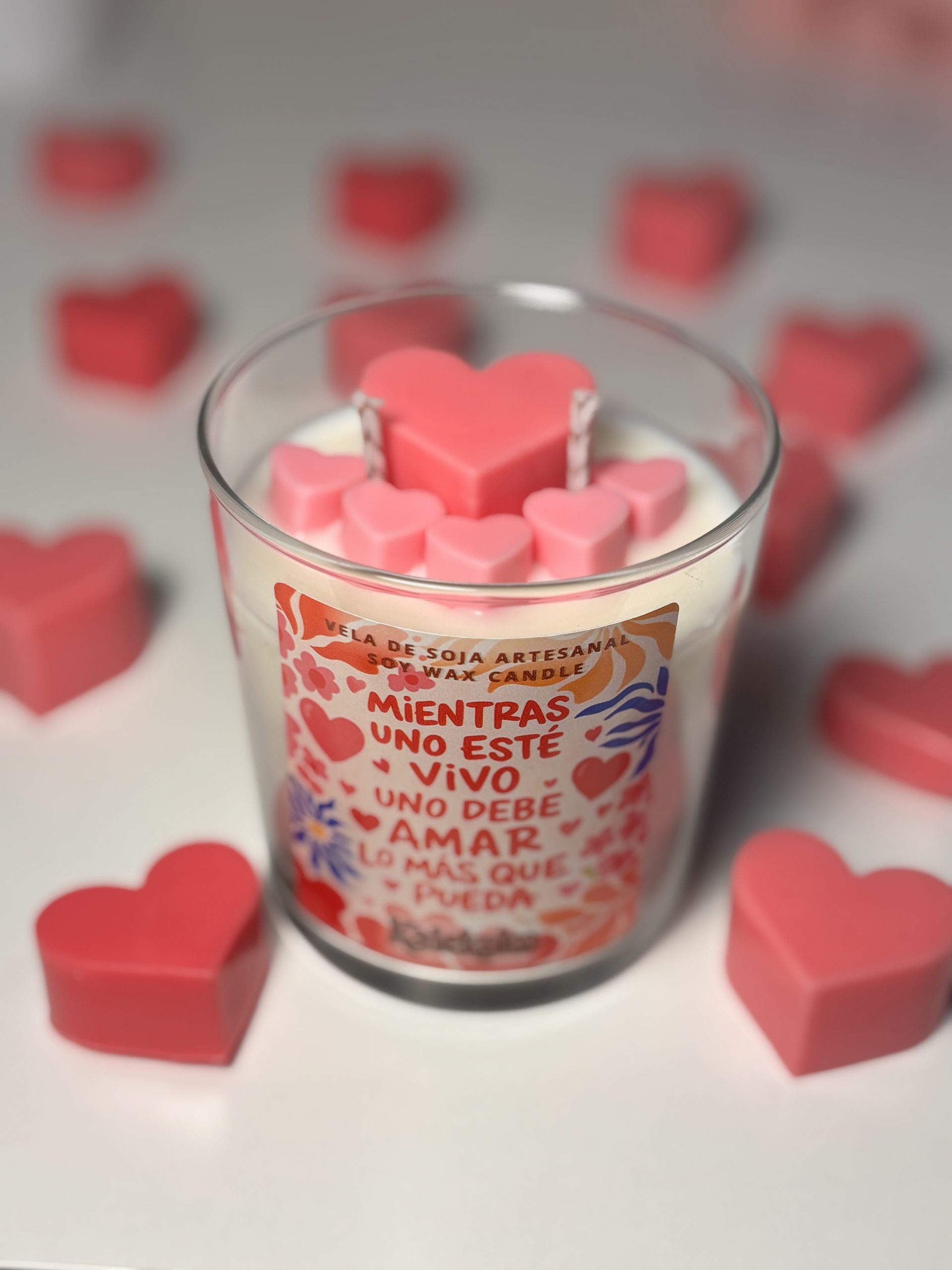 Vela Más que San Valentín 🩷 Fruta de la pasión | 300gr | Kalekoko Fantasy - Imagen 8