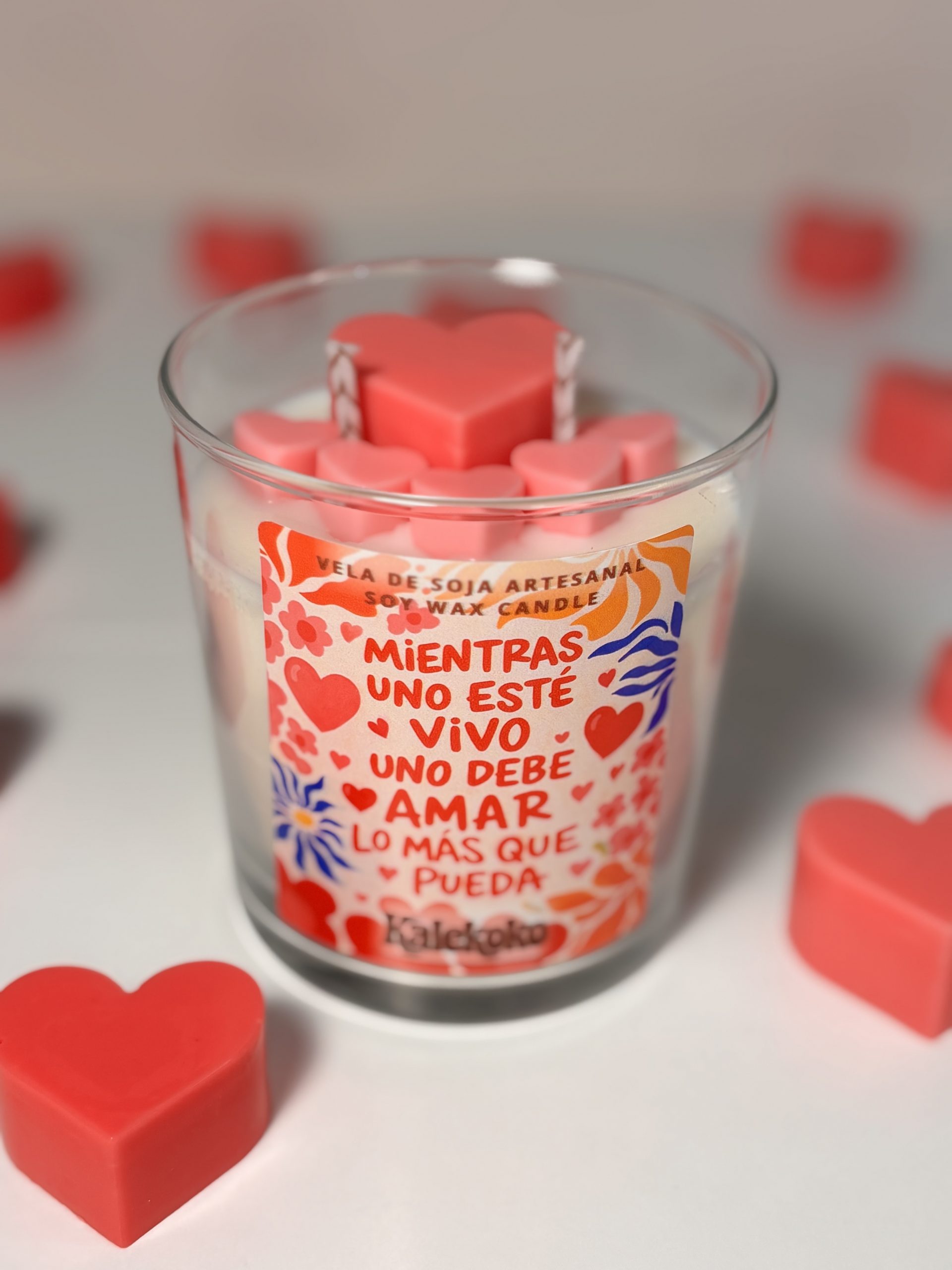 Vela Más que San Valentín 🩷 Fruta de la pasión | 300gr | Kalekoko Fantasy - Imagen 7