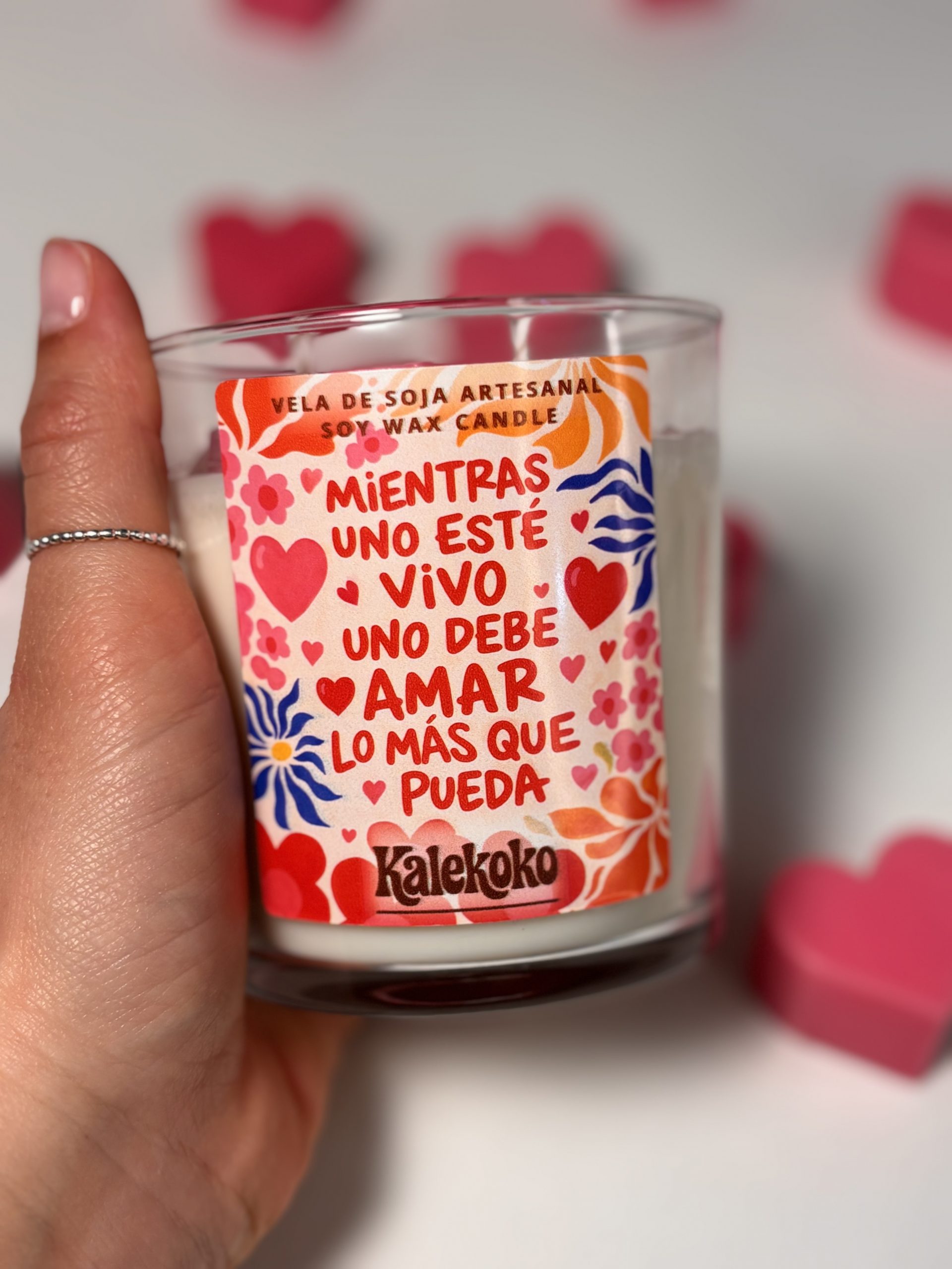 Vela Más que San Valentín 🩷 Fruta de la pasión | 300gr | Kalekoko Fantasy - Imagen 5