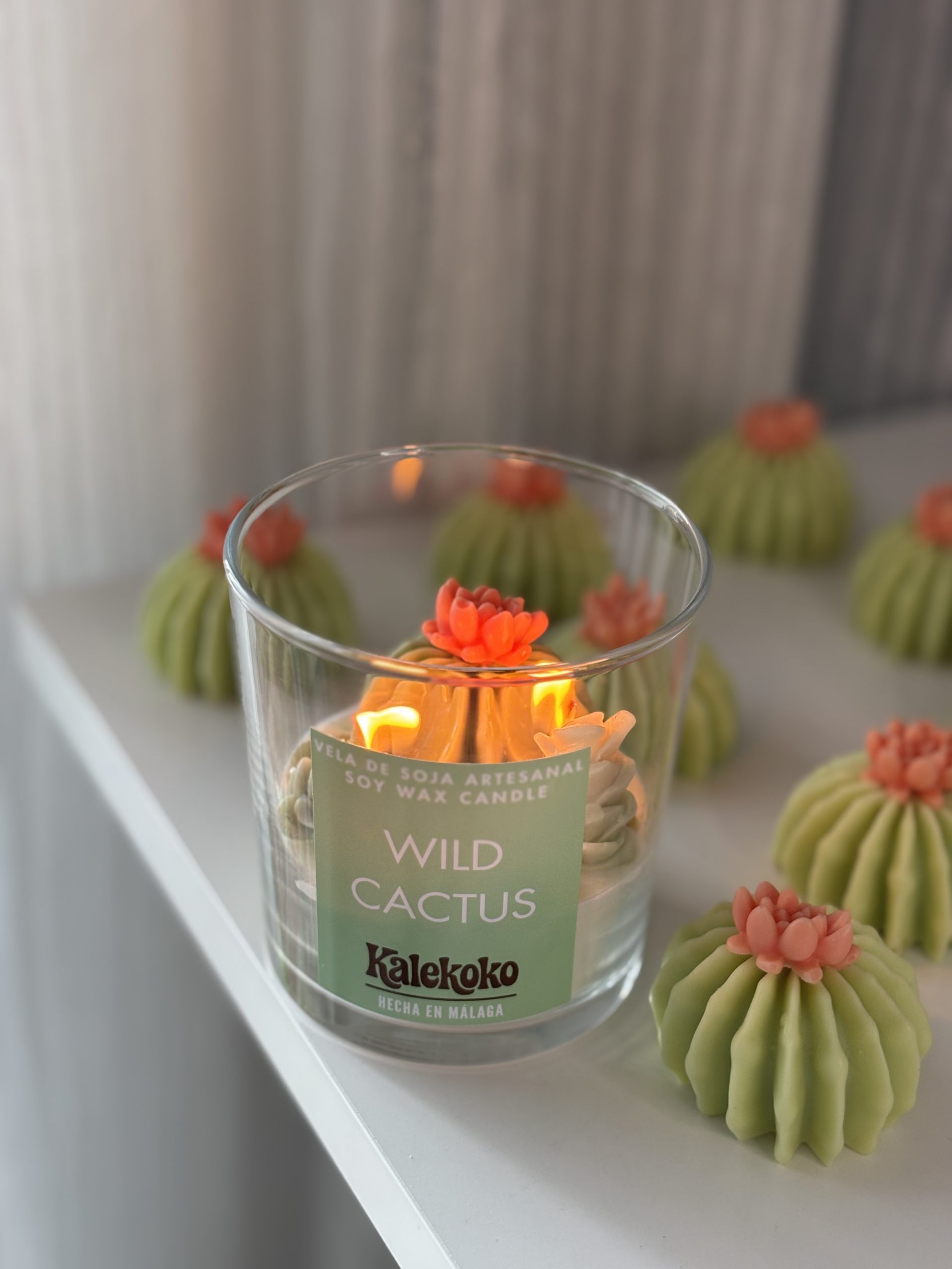 Vela Wild Cactus de soja artesanal 🌵200gr | Kalekoko Fantasy - Imagen 7