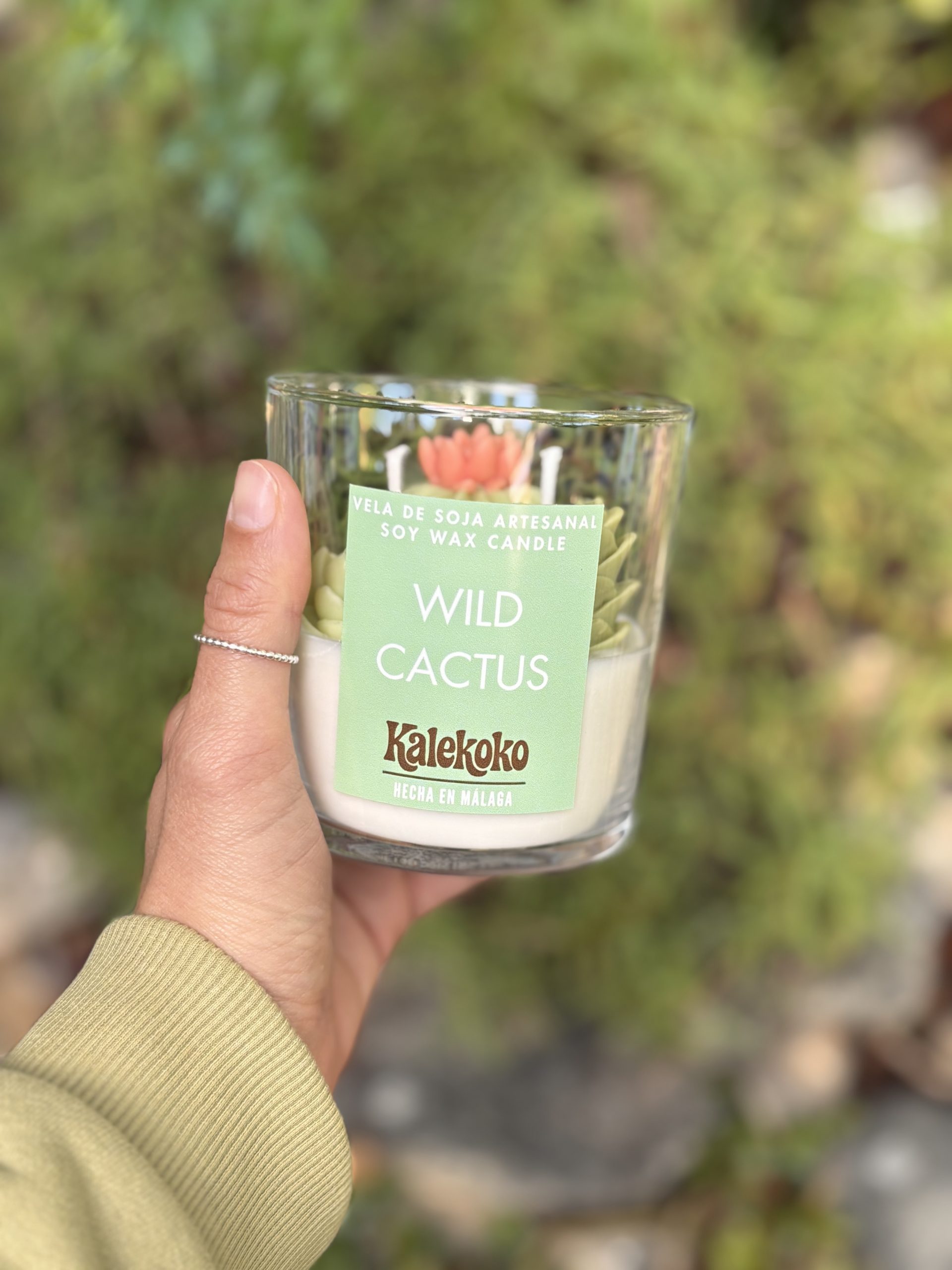 Vela Wild Cactus de soja artesanal 🌵200gr | Kalekoko Fantasy - Imagen 4