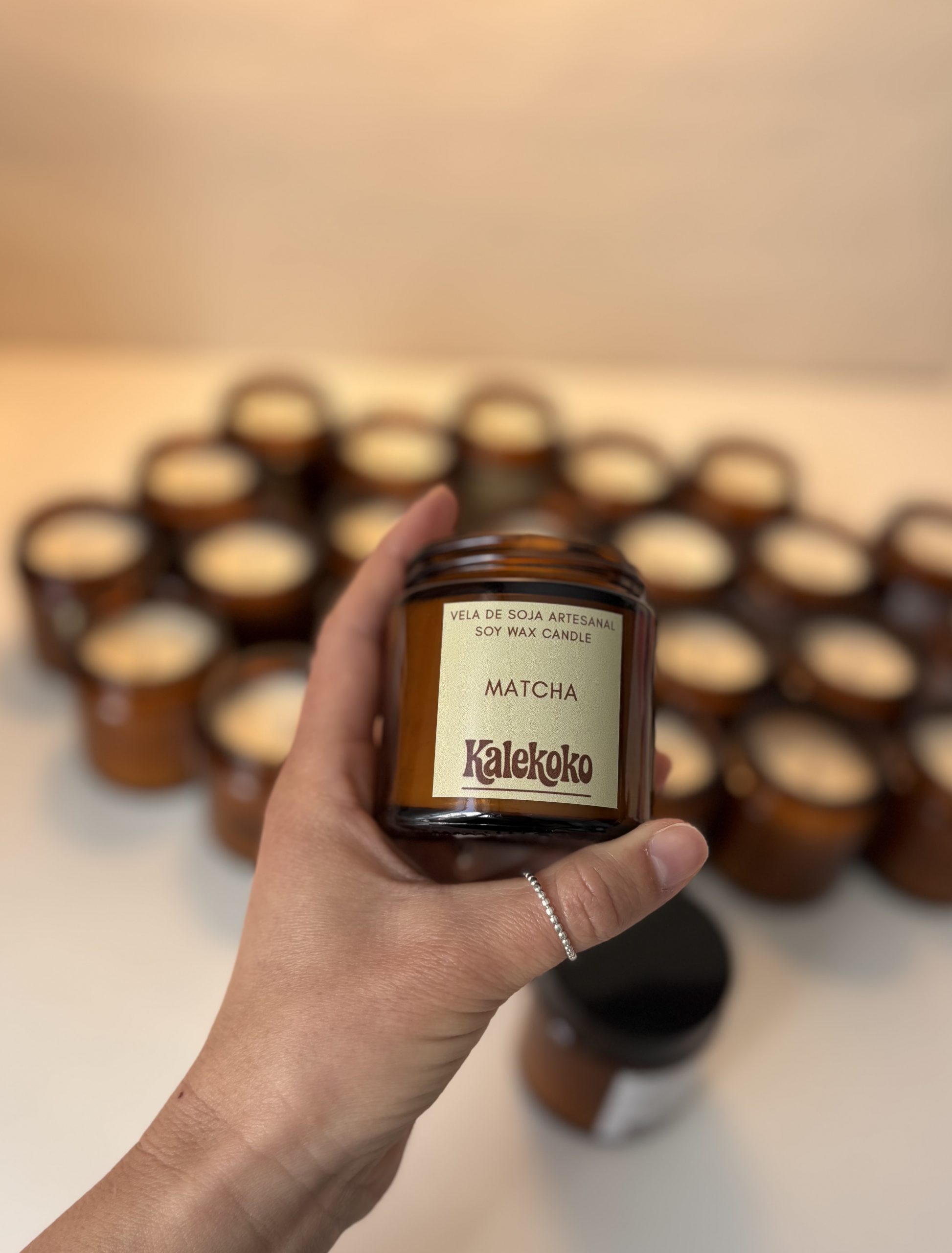 Colección Origen | Matcha, Vainilla y Bergamota & Sándalo | Set de 3 velas aromáticas. - Imagen 7