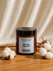 Vela de soja aroma flor de algodón