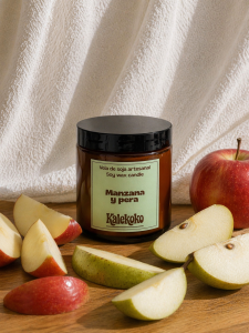 Vela de soja aroma manzana y pera