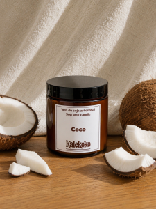 Vela de soja aroma coco
