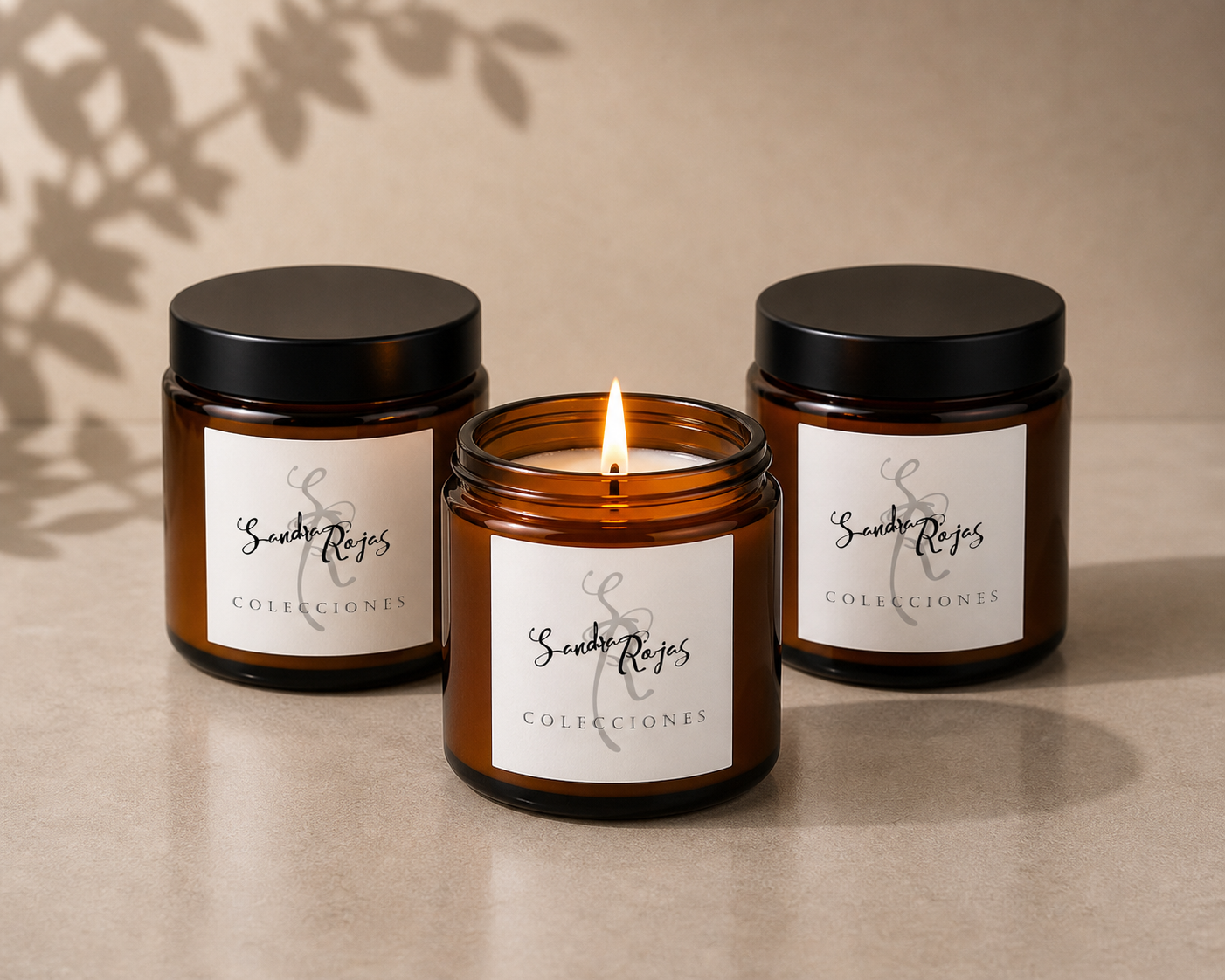 Packaging velas empresa artesanal