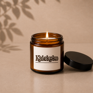 Velas de soja corporativas bote ámbar 250gr  | Kalekoko