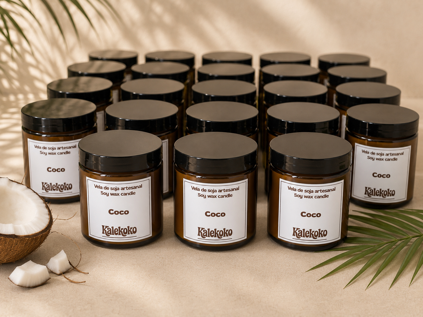 Velas de soja para negocios | Aroma COCO | Kalekoko